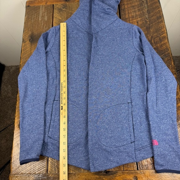 The North Face Women’s Medium Blue Hoodie Sweatshirt Cardigan with Thumb Holes - Picture 5 of 12